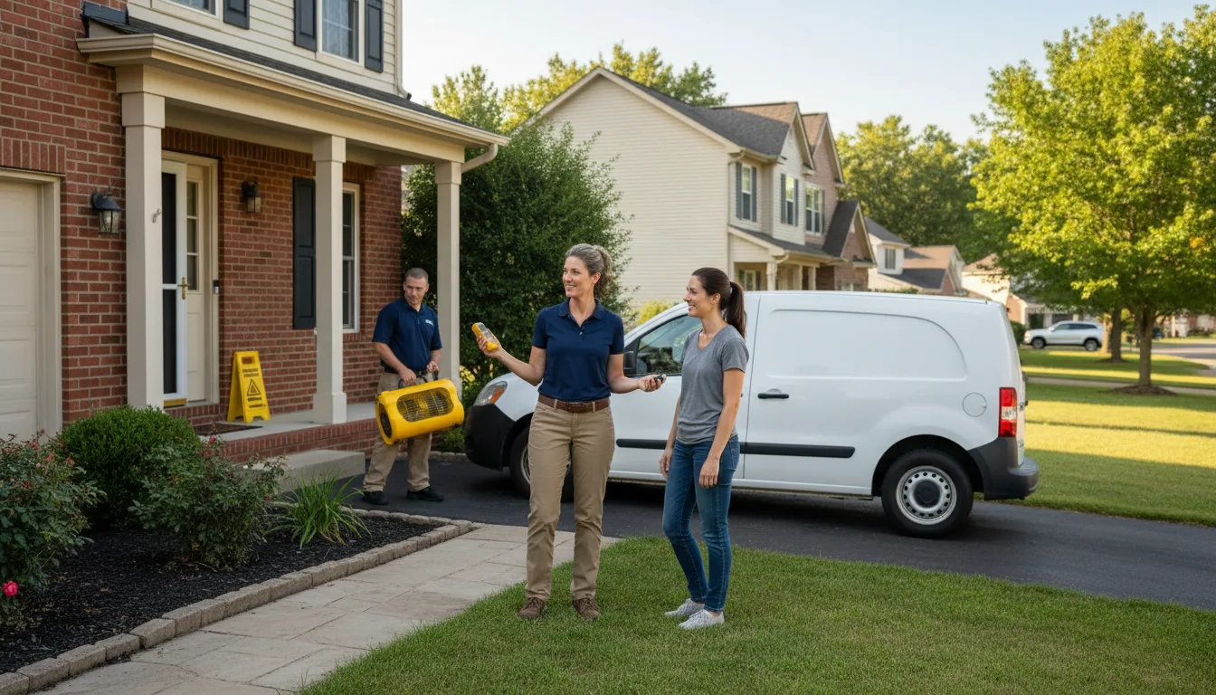 Residential water damage restoration in Joplin, MT
